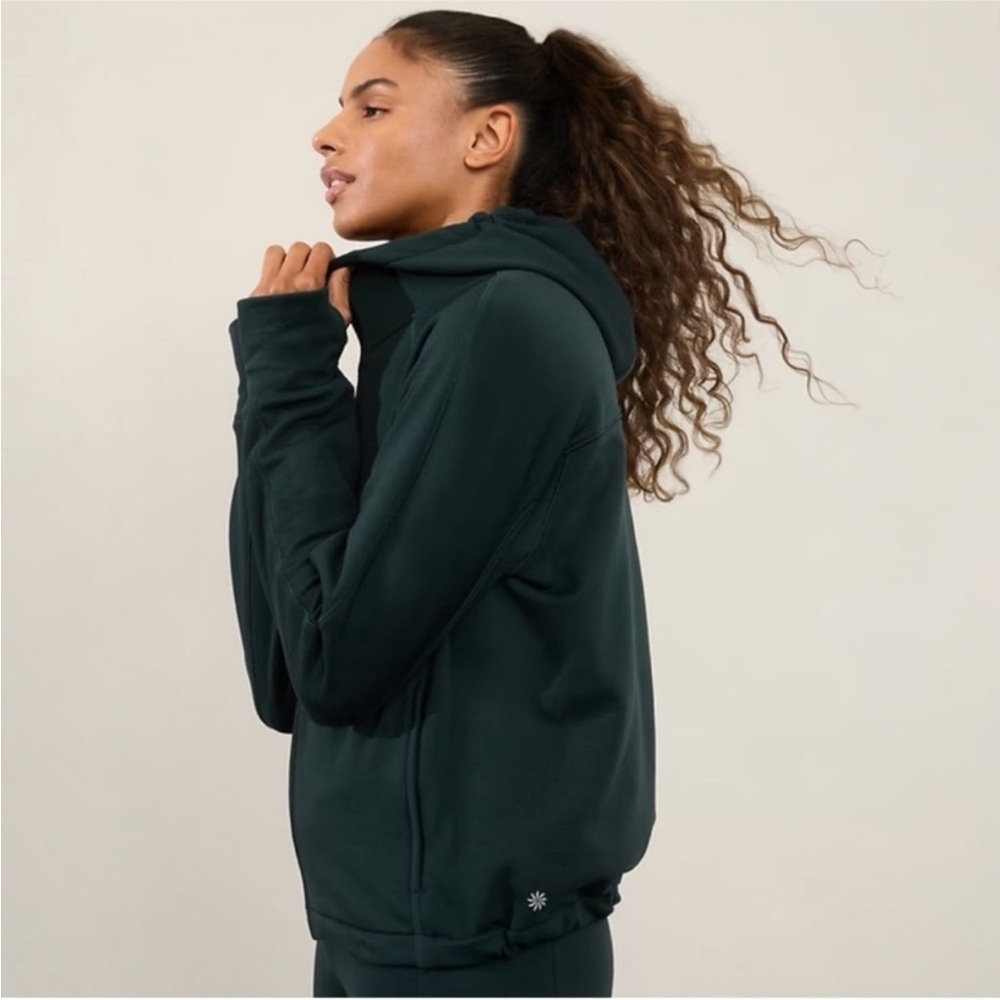 NWT Athleta Altitude Edge Jacket cypress small S sweatshirt hoodie green 416165 - Picture 6 of 11